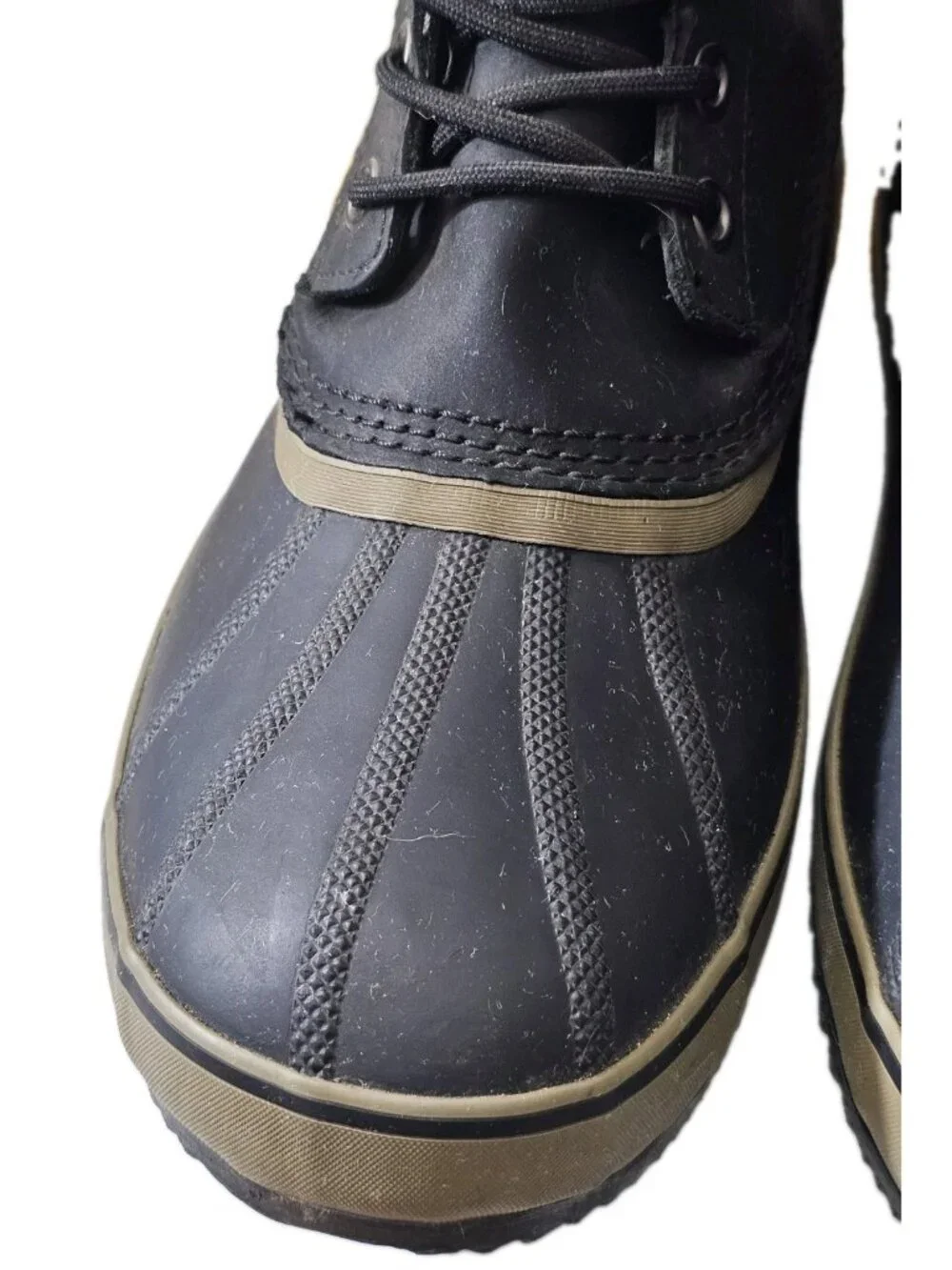 Sorel 1964 T Pac Duck Boots Men 13 Black Waterproof Insulated Lined NM2725-010